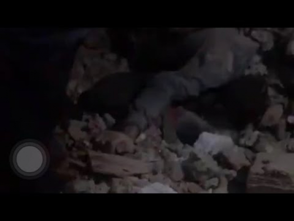 Во время землетрясения в Турции мужчина прикрыл детей своим телом (видео)